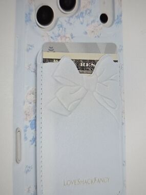 *BNWT* LoveShackFancy x Case-Mate Adhesive Bow Card Holder Phone Case Limited Ed